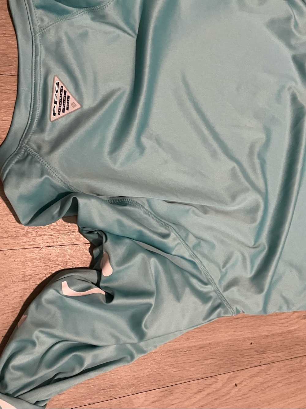 Columbia Long-Sleeve Performance Tee in Seafoam Blue - Picture 3 of 3